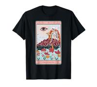Carte de Tarot Squelette rétro avec Nuage The Audacity Arc-en-Ciel T-Shirt