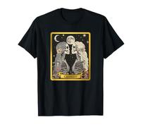 Carte de Tarot Squelette Signe Astrologique du Zodiaque Gémeaux T-Shirt