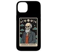 Carte de Tarot Squelette sur la théorie de l'évolution de Charles Darwin Witchy Coque pour iPhone 14 Plus