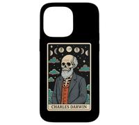 Carte de Tarot Squelette sur la théorie de l'évolution de Charles Darwin Witchy Coque pour iPhone 14 Pro Max