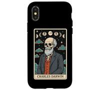 Carte de Tarot Squelette sur la théorie de l'évolution de Charles Darwin Witchy Coque pour iPhone X/XS