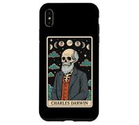Carte de Tarot Squelette sur la théorie de l'évolution de Charles Darwin Witchy Coque pour iPhone XS Max