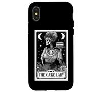 Carte de Tarot Squelette The Cake Lady Cake Baker Coque pour iPhone X/XS