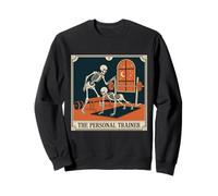 Carte de Tarot Squelette Vintage The Personal Trainer Sweatshirt