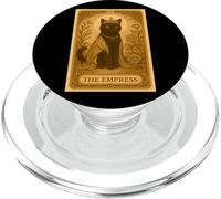 Carte de Tarot Style Vintage The Impress Black Cat PopSockets PopGrip pour MagSafe