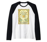 Carte de Tarot The Caregiver Art Nouveau Cœur Vintage Soins Infirmiers Manche Raglan