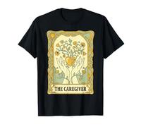 Carte de Tarot The Caregiver Art Nouveau Cœur Vintage Soins Infirmiers T-Shirt