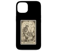 Carte de Tarot The Carpenter - Woodworker Spooky Gothic Workshop Coque pour iPhone 13
