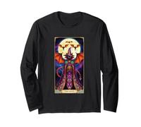 Carte de Tarot The Devil Witch Cat Bats Mystic Manche Longue