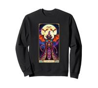 Carte de Tarot The Devil Witch Cat Bats Mystic Sweatshirt
