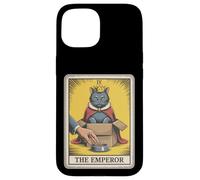 Carte de tarot The Emperor Cat In Box Lover Funny Cat Coque pour iPhone 15
