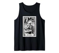 Carte de Tarot The Fine Squelette Café Meme Gothique Dark Humour Débardeur