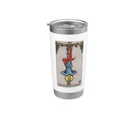 Carte de tarot The Hanged Man Gobelet isotherme en acier inoxydable double paroi