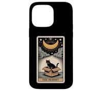 Carte de Tarot The Hermit Mystic Cat in Box Funny Cat Coque pour iPhone 14 Pro Max