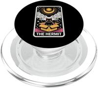 Carte de Tarot The Hermit Mystic Cat in Box Funny Cat PopSockets PopGrip pour MagSafe