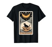 Carte de Tarot The Hermit Mystic Cat in Box Funny Cat T-Shirt