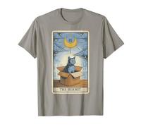 Carte de Tarot The Hermit Mystic Cat in Box Funny Cat T-Shirt