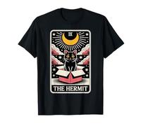 Carte de Tarot The Hermit Mystic Cat in Box Funny Cat T-Shirt