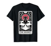 Carte de Tarot The Hermit Mystic Cat in Box Funny Cat T-Shirt