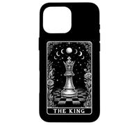 Carte de Tarot The King Chess Player Master Witchy Moon Coque pour iPhone 16 Pro Max