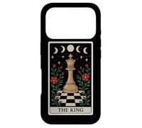 Carte de Tarot The King Chess Player Master Witchy Moon Coque pour iPhone 17 Pro