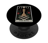 Carte de Tarot The King Chess Player Master Witchy Moon PopSockets PopGrip Adhésif