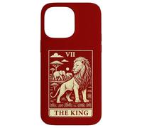 Carte de Tarot The King Lion Family African Big Five Coque pour iPhone 14 Pro Max