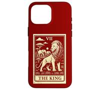 Carte de Tarot The King Lion Family African Big Five Coque pour iPhone 16 Pro Max