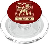Carte de Tarot The King Lion Family African Big Five PopSockets PopGrip pour MagSafe
