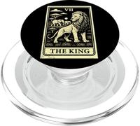 Carte de Tarot The King Lion Family African Big Five PopSockets PopGrip pour MagSafe