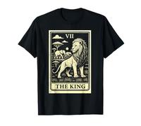 Carte de Tarot The King Lion Family African Big Five T-Shirt