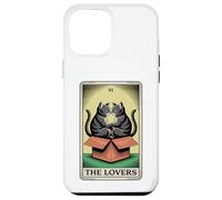 Carte de Tarot The Lovers Cats Cuddling Funny Cat Coque pour iPhone 12 Pro Max