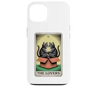 Carte de Tarot The Lovers Cats Cuddling Funny Cat Coque pour iPhone 13