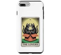 Carte de Tarot The Lovers Cats Cuddling Funny Cat Coque pour iPhone 7 Plus/8 Plus