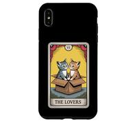 Carte de Tarot The Lovers Cats Cuddling Funny Cat Coque pour iPhone XS Max