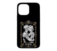 Carte de Tarot The Lovers Zombie Mariage Couple Saint-Valentin Coque pour iPhone 13 Pro Max
