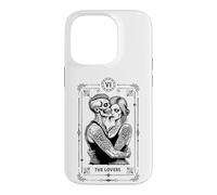 Carte de Tarot The Lovers Zombie Mariage Couple Saint-Valentin Coque pour iPhone 14 Pro