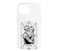 Carte de Tarot The Lovers Zombie Mariage Couple Saint-Valentin Coque pour iPhone 15