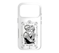 Carte de Tarot The Lovers Zombie Mariage Couple Saint-Valentin Coque pour iPhone 17 Pro