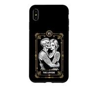 Carte de Tarot The Lovers Zombie Mariage Couple Saint-Valentin Coque pour iPhone XS Max