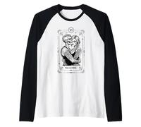 Carte de Tarot The Lovers Zombie Mariage Couple Saint-Valentin Manche Raglan