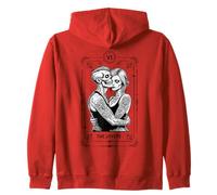 Carte de Tarot The Lovers Zombie Mariage Couple Saint-Valentin Sweat à Capuche