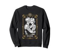 Carte de Tarot The Lovers Zombie Mariage Couple Saint-Valentin Sweatshirt