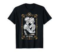 Carte de Tarot The Lovers Zombie Mariage Couple Saint-Valentin T-Shirt