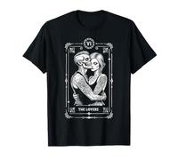 Carte de Tarot The Lovers Zombie Mariage Couple Saint-Valentin T-Shirt
