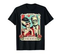 Carte de Tarot The Monster Frankenstein and Bride The Lovers T-Shirt