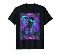 Carte de Tarot The Monster Frankenstein and Bride The Lovers T-Shirt
