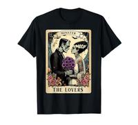 Carte de Tarot The Monster Frankenstein and Bride The Lovers T-Shirt