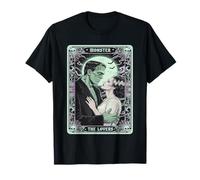 Carte de Tarot The Monster Frankenstein and Bride The Lovers T-Shirt