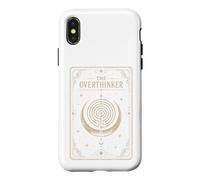 Carte de Tarot The Overthinker Anxious Mind Racing Thoughts Coque pour iPhone X/XS